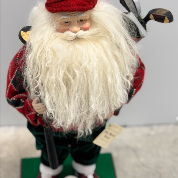 Santa Claus Figurine with Golf Clubs - Picture 10 of 10